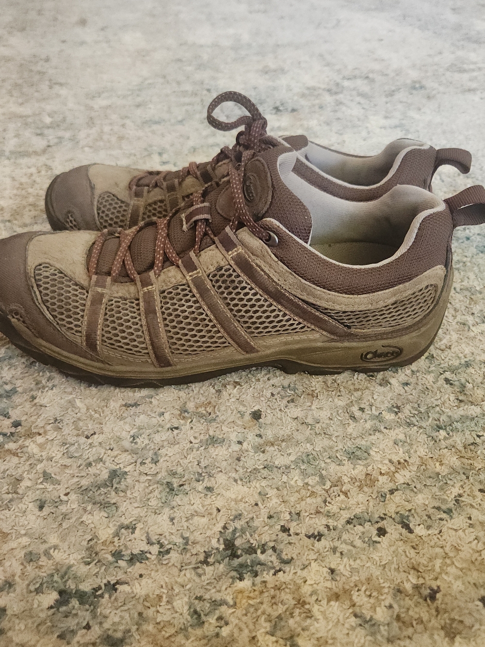 Chaco Women Hiking Shoes Redrock Suede Mesh Comfy Breathable 7.5